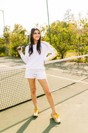 Tennis Ball Sleeve Sweatshirt